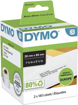 DYMO 99010 LW Çok Amaçlı Etiket 28x89mm / 260 lı Paket
