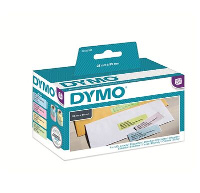 DYMO 99011 LW Renkli Adres Etiketi 89x28mm / 520 li Paket