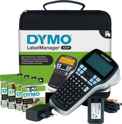 DYMO 420P Bilgisayar Bağlantılı Çantalı Etiketleme Makinesi